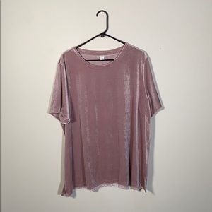 Velvet short sleeve